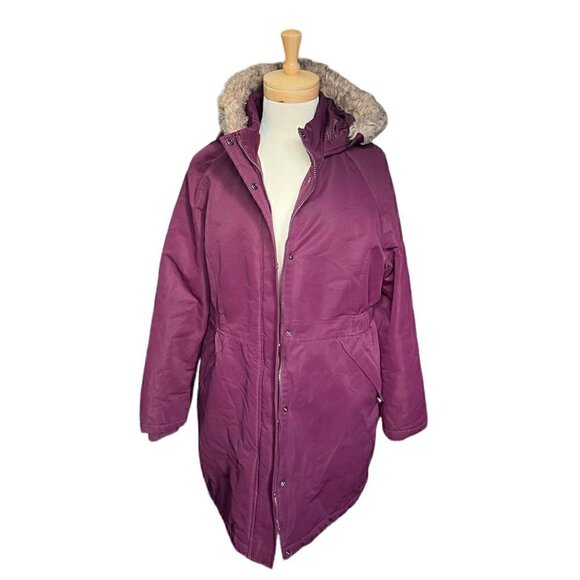 PARKA Burgundy women's jacket. Size X-Large - Picture 1 of 8